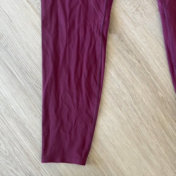 Good American Bonded Leggings Wine Active Workout Maroon Size 4 XL - Picture 5 of 14